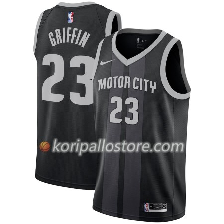 Detroit Pistons Blake Griffin 23 2018-19 Nike City Edition Musta Sininen Miesten Pelipaidat Swingman 